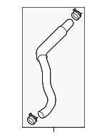 254124Z500 - : 2013-2016 Hyundai Santa Fe Sport - Lower Hose for Hyundai: Santa Fe Sport Image