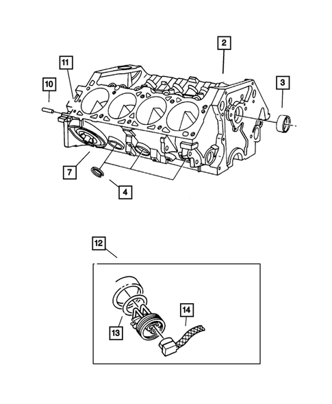Cylinder Block for 2002 Dodge Ram 1500 #0