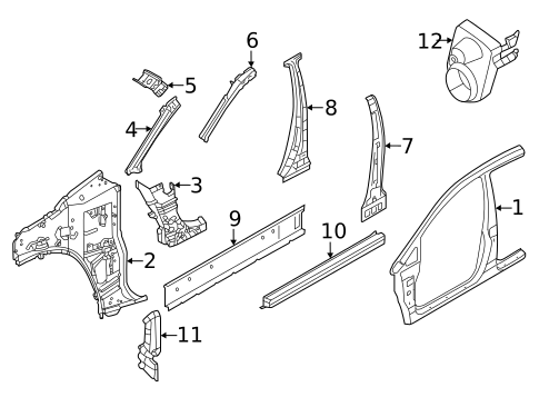 Rocker for 2020 Nissan Versa #0