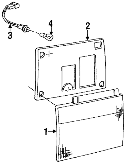 Rear Reflector for 1997 Saab 9000 #0