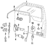 E83Z5421411B - Body: Glass for Ford Image