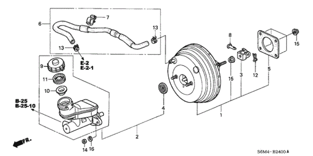 Brake Master Cylinder  - Master Power for 2002 Acura RSX #0