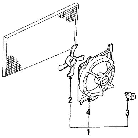 Cooling Fan for 1992 Nissan NX #0