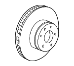 34116864057 - : Front Brake Rotor for BMW: 745i, 745Li, 750i, 750Li, 760i, 760Li, Alpina B7 Image