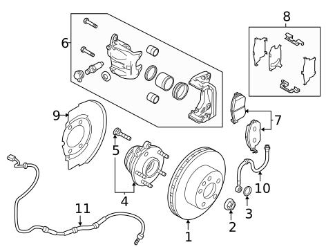Brake Components for 2012 Nissan Murano #0