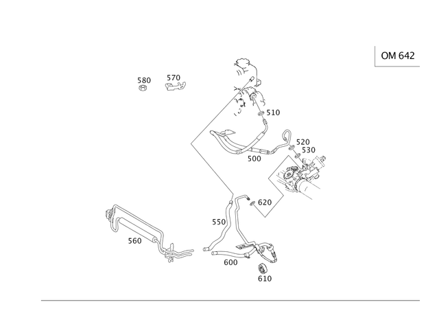 59977640 - Steering: Sealing Ring for Mercedes-Benz: 180C, C230, C240, C280, C32 AMG, C320, C350, C55 AMG, CLK320, CLK350, CLK500, CLK55 AMG, CLS500, CLS55 AMG, CLS550, E320, E500, E55 AMG, R320, R350, R500, SL600, SL65 AMG, SLK280, SLK300 Image image