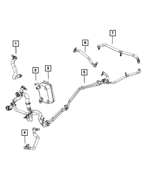Transmission Oil Cooler and Lines for 2017 Chrysler Pacifica #0