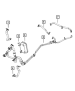 6105050AA - Cooling: Hex Flange Head Bolt for Mopar Image image