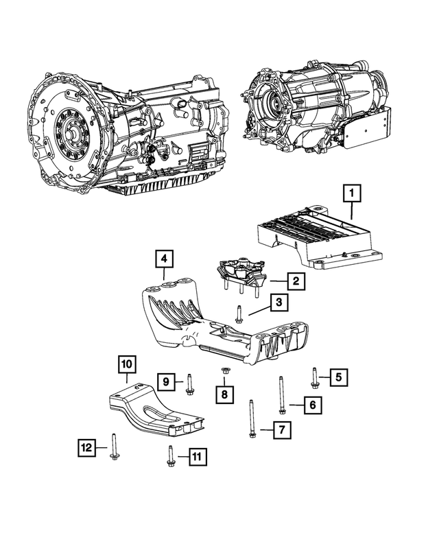 68428577AA - : Transmission Cross-Member for Mopar Image
