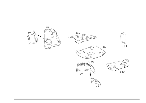 Rear Pillar and Trunk Damping for 2014 Mercedes-Benz E63 AMG #0