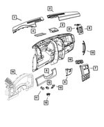 1BV201ZAAC - : Instrument Panel Bezel for Mopar Image