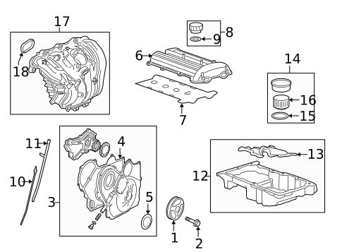 Cylinder Block Components for 2007 Chevrolet HHR #0