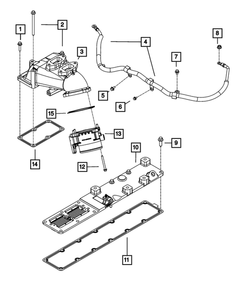 Manifolds and Vacuum Fittings for 2012 Ram 3500 #1