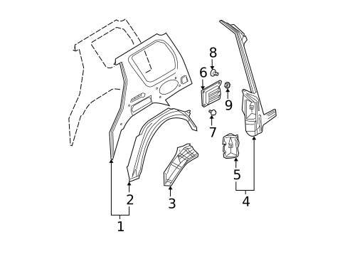 Inner Structure for 2002 Nissan Xterra #0