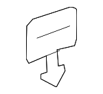 84310695 - Body: Upper Center Pillar Trim Cap for Chevrolet: Malibu Image