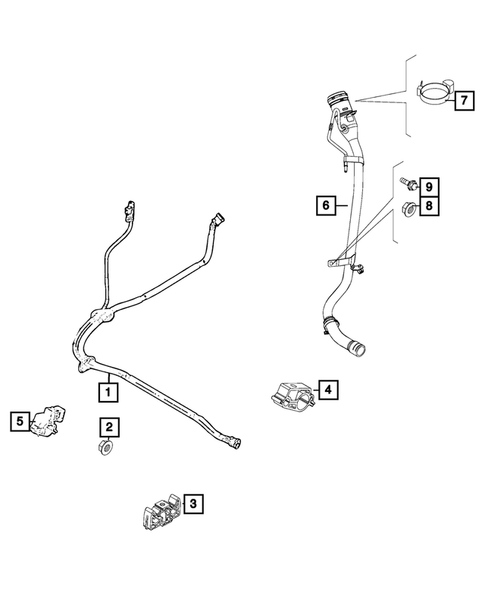 Fuel Tank Filler Tube for 2016 Fiat 500X #0