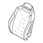 52107444776 - Body: Seat Back Pad for BMW: 840i, 840i Gran Coupe, 840i xDrive, 840i xDrive Gran Coupe, M8 Gran Coupe, M850i xDrive, M850i xDrive Gran Coupe Image