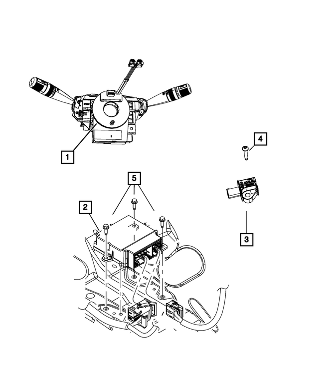 68163808AA - Restraints: Air Bag Control Module for Mopar Image image