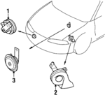 MR339661 - : Horn for Mitsubishi Image