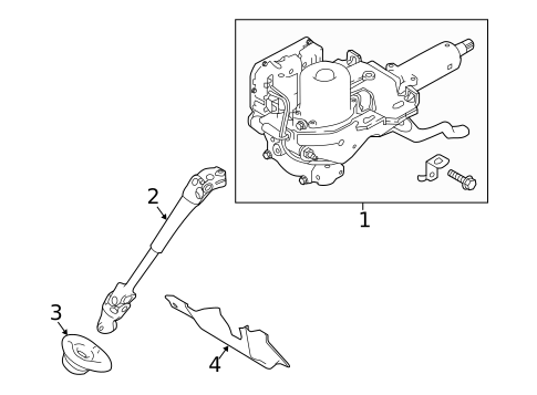 Steering Column Assembly for 2021 Nissan Qashqai #0