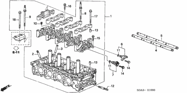 Cylinder Head for 2005 Honda Element #0