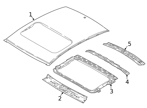 Roof & Components for 2022 Hyundai Elantra #0