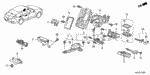 72148TK4A71 - Electrical/Exhaust/Heater/Fuel: FOB ASSY., ENTRY KEY TOP SHELL for Acura Image
