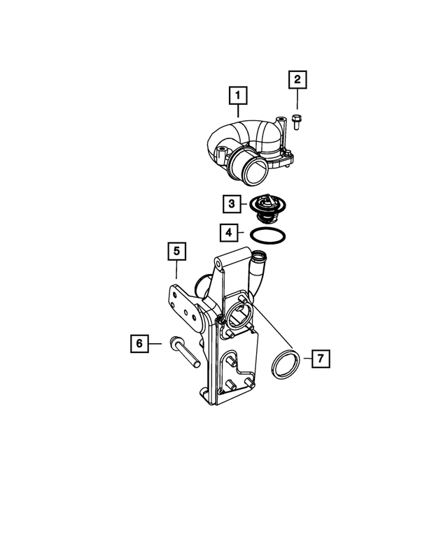 68210190AA - Cooling: Thermostat Housing for Mopar Image image
