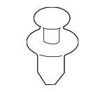 91505SJA003 - Body: Sight Shield Clip for Acura: ILX, RL Image