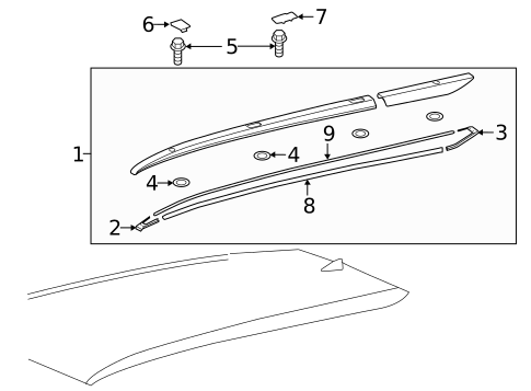 Luggage Carrier for 2015 Toyota Highlander #1