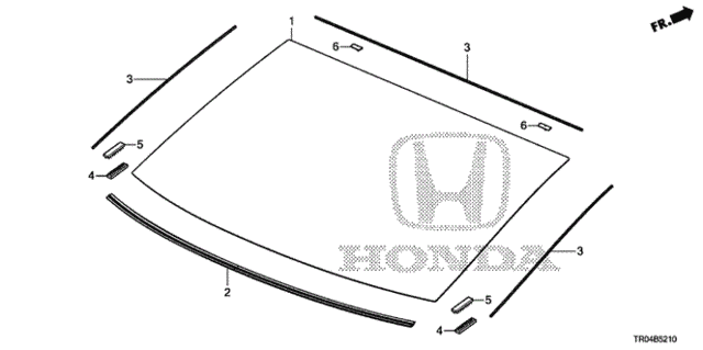 Rear Windshield for 2012 Honda Civic #0