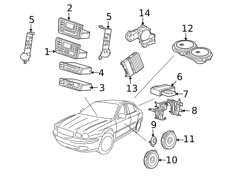 Sound System for 2008 Jaguar X-Type #0