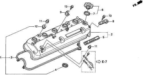 Cylinder Head Cover for 1996 Acura TL #0