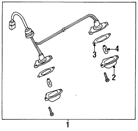 License Lamps for 1998 Nissan 200SX #0