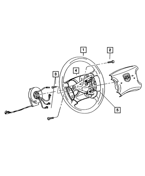 Steering Wheel for 2010 Dodge Dakota #0