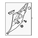 85510J3000NNB - Body: Quarter Trim Panel for Hyundai: Veloster, Veloster N Image