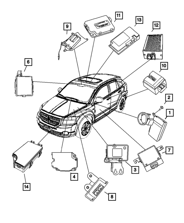 68242169AD - Electrical: Receiver Module for Mopar Image