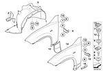 41353405921 - : Side Panel, Front Left for BMW Image