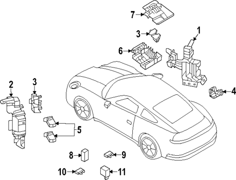 Fuse & Relay for 2020 Porsche 911 #0