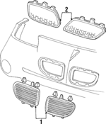 10285341 - Body: Grille for Pontiac: Grand Prix Image
