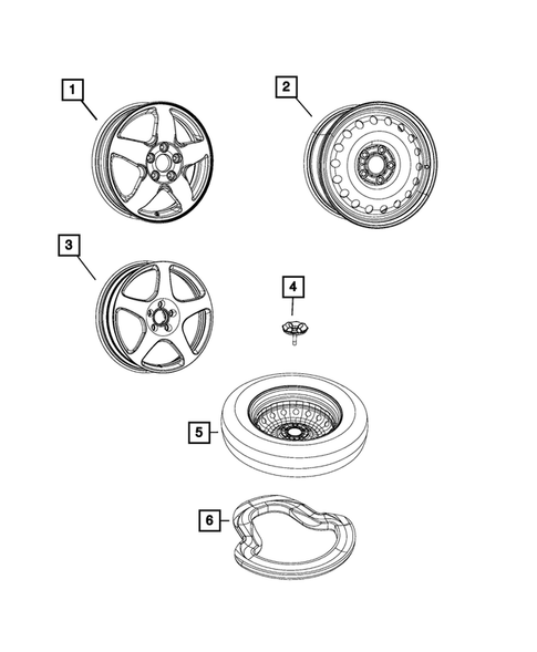 Wheel Spare for 2022 Jeep Grand Cherokee WK #0