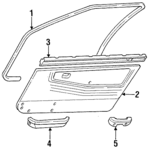 E8BZ6102606A - Body: Welt for Ford: Festiva Image