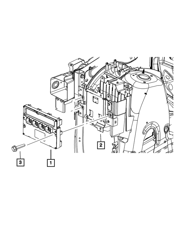 5148325AC - Electrical: Engine Control Module Bracket for Mopar Image image