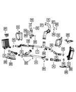 52014691AB - Cooling: Charge Air Cooler Hose, Left for Mopar Image