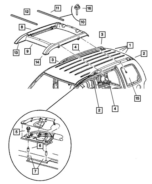 Luggage Rack for 2003 Jeep Liberty #0