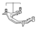 8H0399315T - Suspension: Engine Cradle for Audi: A4, A4 Quattro, RS4, S4 Image
