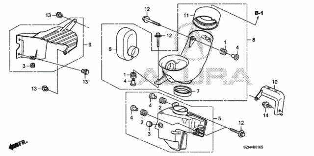Resonator Chamber for 2012 Acura ZDX #0