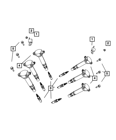 Spark Plugs-Cables-Coils for 2007 Chrysler Sebring #0