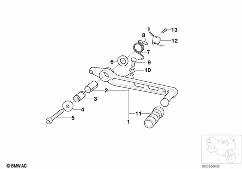 Brake Pedal, Connection Linkage for 2005 BMW-Motorrad F 650 CS #0
