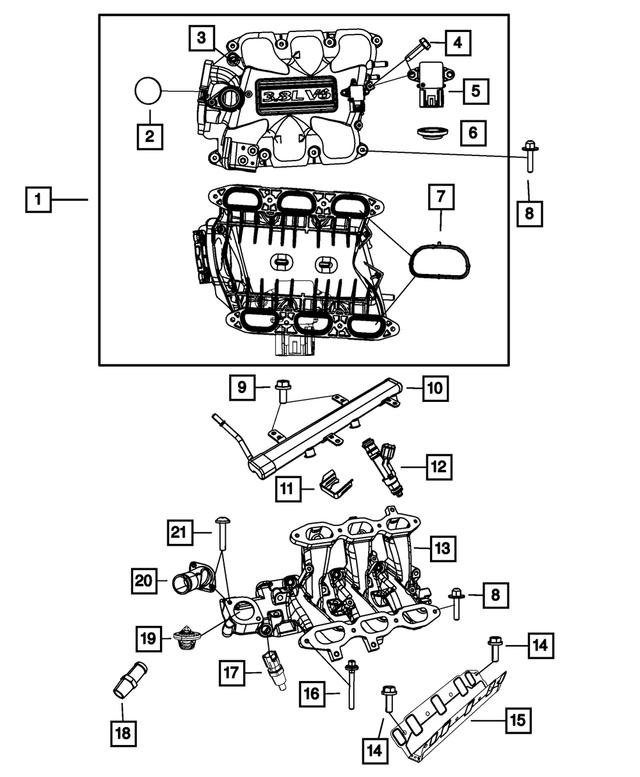 4648919AA - Engine 3.8L Six Cylinder: Emblem for Mopar Image
